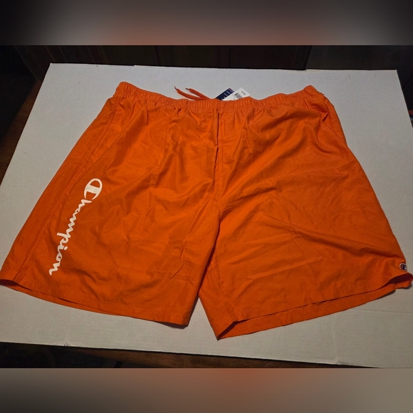 NWT Champion Mens BIG & Tall Orange Swim Trunks Size 6X - Picture 1 of 13